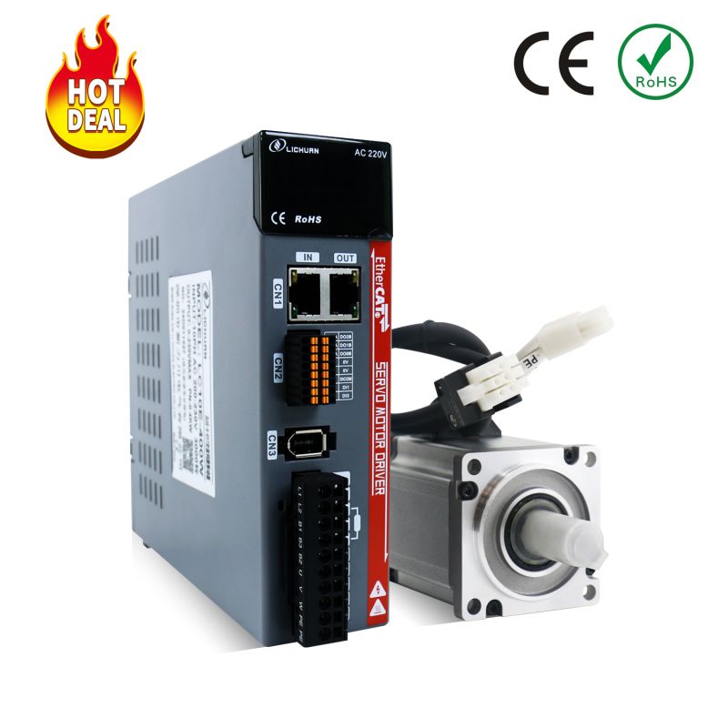 Ethercat AC Servo Motor 400W 3000rpm 1.27nm A Комплект